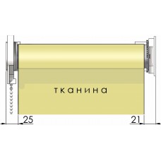 Тканинні ролети система відкритого типу Standart 35